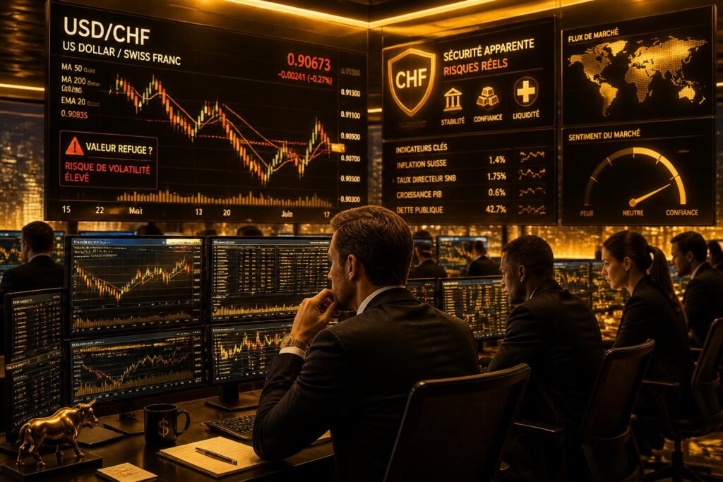 analyse de la paire usd/chf et mise en lumière des risques liés à la fausse sensation de sécurité des valeurs refuges, avec des conseils pour mieux gérer et corriger cette perception.
